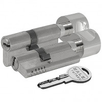 Цилиндровый механизм с вертушкой «164 OBS SCE/100» (45+10+45) mm Никель 5 кл. Блистер